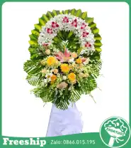 Vòng Hoa Tang Lễ 1 Tầng - Mã: I-043 - Giá: 900.000đ