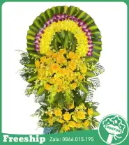 Vòng Hoa Chia Buồn Đơn Giản – Lịch Sự - Mã: I-065 - Giá: 1.300.000đ