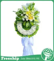 Vòng Hoa Phúng Điếu – Tiễn Biệt Bình An - Mã: I-066 - Giá: 800.000đ