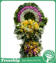 Kệ Hoa Chia Buồn Trang Nhã – Kính Viếng - Mã: I-077 - Giá: 1.300.000đ