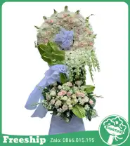 Hoa Viếng Cao Cấp – Kệ Đứng Sang Trọng - Mã: I-096 - Giá: 1.800.000đ
