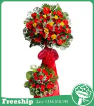 Kệ Hoa Khai Trương Đơn Giản – Lịch Sự Trang Nhã - Mã: I-107 - Giá: 900.000đ