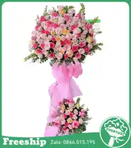 Kệ Hoa Khai Trương Đẹp – Làm Ăn Phát Đạt