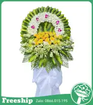 Vòng Hoa Tang Lễ 1 Tầng