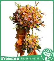 Kệ Hoa Tone Cam Vàng – Năng Lượng Khởi Đầu