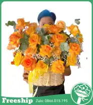 Giỏ Hoa Chúc Mừng Thành Công Nở Rộ - Mã: I-162 - Giá: 500.000đ