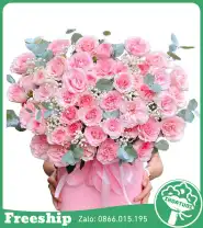 Giỏ Hoa Chúc Mừng Hồng Ngọt Ngào - Mã: I-163 - Giá: 750.000đ
