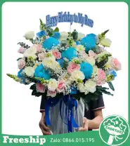 Giỏ Hoa Chúc Mừng Ngày Vui Trọn Vẹn - Mã: I-166 - Giá: 800.000đ