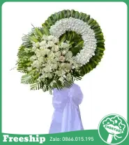 Vòng Hoa Đám Tang 1 Tầng - Mã: I-176 - Giá: 950.000đ